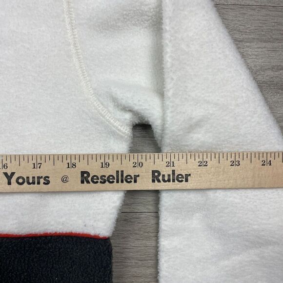 Vintage Mickey Mouse jacket Mens Small White 90s Fleece Cartoon - Picture 8 of 10